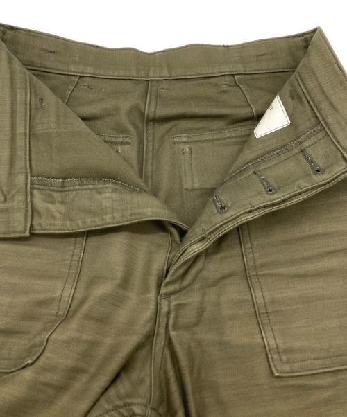 HYKE（ハイク）HYKE (ハイク) BACK SATIN BAKER PANTS グリーン サイズ:1の古着・服飾アイテム