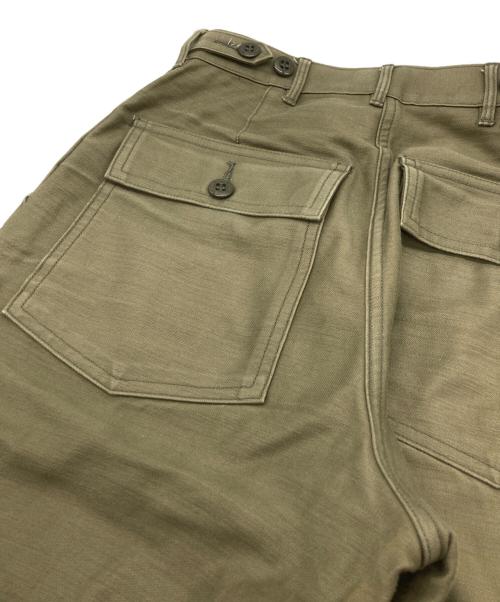 HYKE（ハイク）HYKE (ハイク) BACK SATIN BAKER PANTS グリーン サイズ:1の古着・服飾アイテム