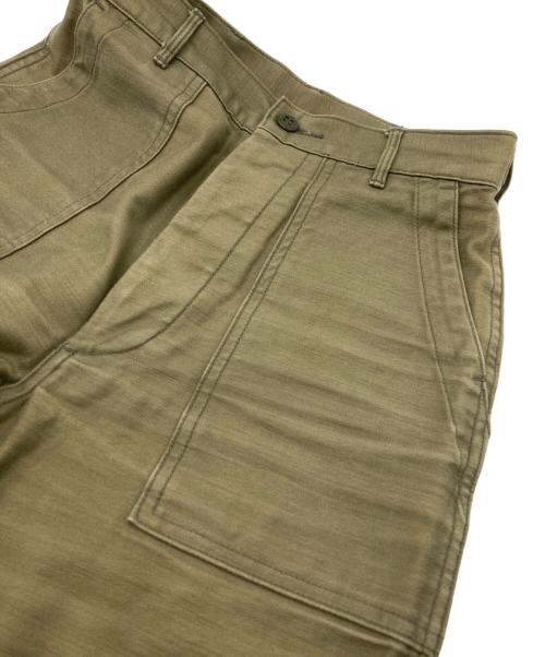 HYKE（ハイク）HYKE (ハイク) BACK SATIN BAKER PANTS グリーン サイズ:1の古着・服飾アイテム