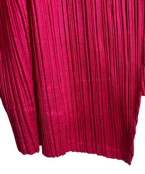 PLEATS PLEASE（プリーツプリーズ）PLEATS PLEASE (プリーツプリーズ) ノッチドラペル1ボタンプリーツジャケット ピンク サイズ:3の古着・服飾アイテム