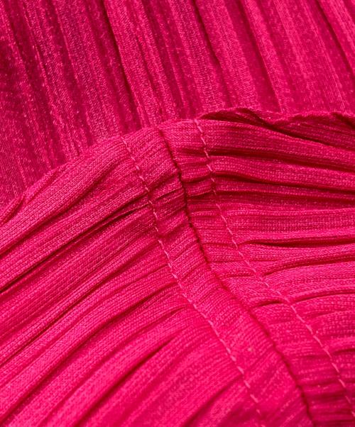 PLEATS PLEASE（プリーツプリーズ）PLEATS PLEASE (プリーツプリーズ) ノッチドラペル1ボタンプリーツジャケット ピンク サイズ:3の古着・服飾アイテム