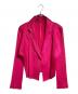 PLEATS PLEASE（プリーツプリーズ）の古着「ノッチドラペル1ボタンプリーツジャケット」｜ピンク