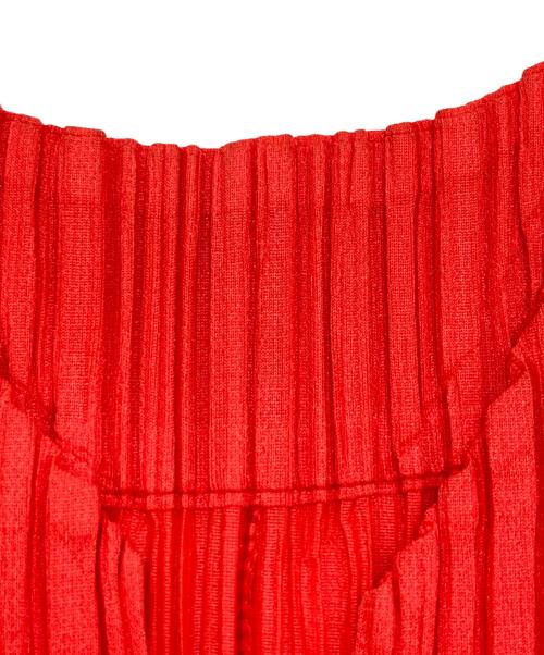 PLEATS PLEASE（プリーツプリーズ）PLEATS PLEASE (プリーツプリーズ) プリーツシャツワンピース オレンジ サイズ:4の古着・服飾アイテム