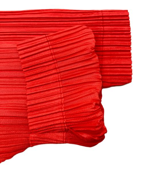 PLEATS PLEASE（プリーツプリーズ）PLEATS PLEASE (プリーツプリーズ) プリーツシャツワンピース オレンジ サイズ:4の古着・服飾アイテム