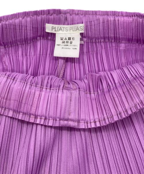 PLEATS PLEASE（プリーツプリーズ）PLEATS PLEASE (プリーツプリーズ) プリーツワイドパンツ パープル サイズ:3の古着・服飾アイテム