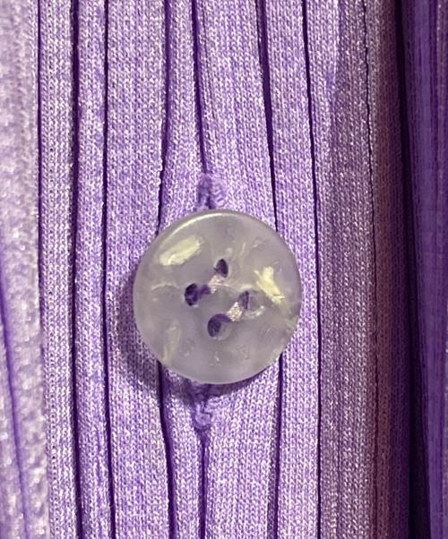 PLEATS PLEASE（プリーツプリーズ）PLEATS PLEASE (プリーツプリーズ) プリーツカーディガン パープル サイズ:3の古着・服飾アイテム