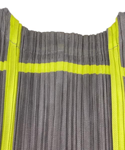 PLEATS PLEASE（プリーツプリーズ）PLEATS PLEASE (プリーツプリーズ) 1Bプリーツチェックジャケット グレー サイズ:3の古着・服飾アイテム