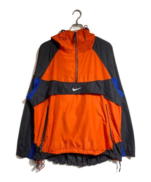NIKE ACG（ナイキエーシージー）NIKE ACG (ナイキエージーシー) アノラックパーカー ブラック×オレンジ サイズ:Mの古着・服飾アイテム