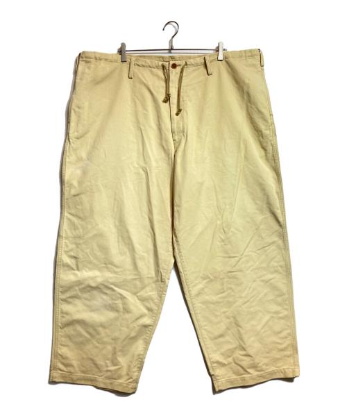 Yohji Yamamoto pour homme（ヨウジヤマモト プールオム）Yohji Yamamoto pour homme (ヨウジヤマモト プールオム) ワイドペインターパンツ イエロー サイズ:3の古着・服飾アイテム
