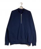 crepuscule×BEAMSクレプスキュール×ビームス）の古着「Half Zip Long Sleeve」｜ネイビー