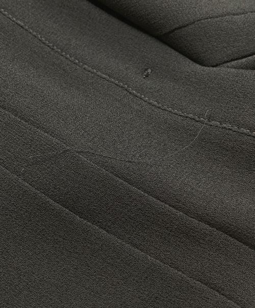 MIU MIU（ミュウミュウ）MIU MIU (ミュウミュウ) ビスコースフリルブラウス ブラック サイズ:38の古着・服飾アイテム