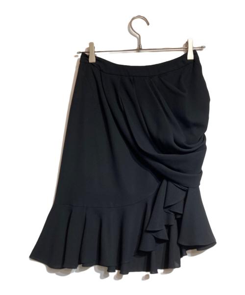 BALENCIAGA（バレンシアガ）BALENCIAGA (バレンシアガ) フリルデザインスカート ブラック サイズ:36の古着・服飾アイテム