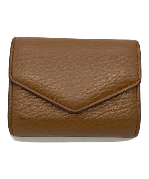 Maison Margiela（メゾンマルジェラ）Maison Margiela (メゾンマルジェラ) 4ステッチ 三つ折り ウォレット ブラウンの古着・服飾アイテム