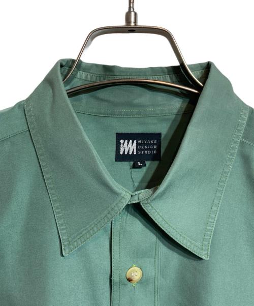 im MIYAKE DESIGN STUDIO（イッセイミヤケデザインスタジオ）im MIYAKE DESIGN STUDIO (イッセイミヤケデザインスタジオ) レギュラーカラーシャツ グリーン サイズ:Lの古着・服飾アイテム