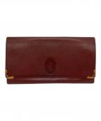 Cartierカルティエ）の古着「マストラインクラッチバッグ」｜レッド