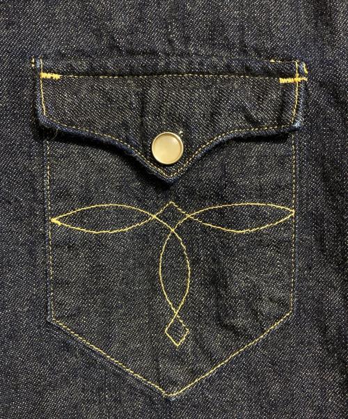 RRL（ダブルアールエル）RRL (ダブルアールエル) コンチョデニムシャツ インディゴ サイズ:XSの古着・服飾アイテム