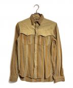 RRLダブルアールエル）の古着「切替ウエスタンシャツ」｜ベージュ