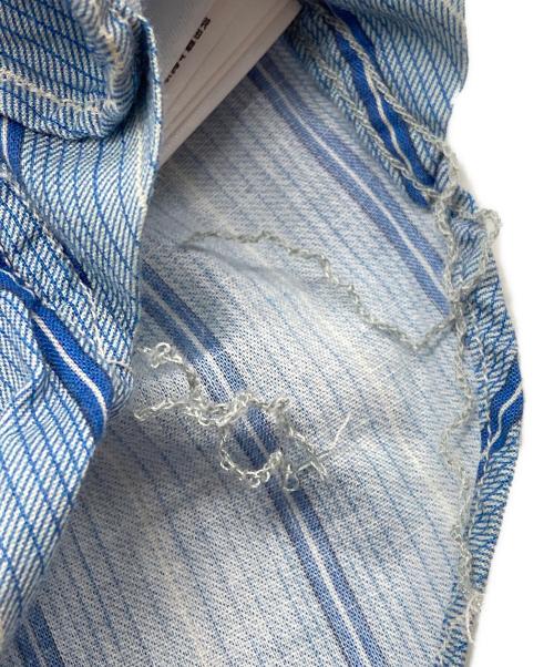 RRL（ダブルアールエル）RRL (ダブルアールエル) ストライプシャツ ブルー サイズ:XSの古着・服飾アイテム