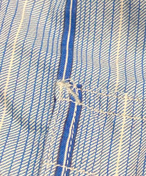 RRL（ダブルアールエル）RRL (ダブルアールエル) ストライプシャツ ブルー サイズ:XSの古着・服飾アイテム