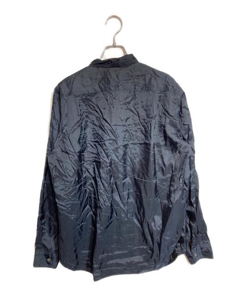 COMME des GARCONS SHIRT（コムデギャルソンシャツ）COMME des GARCONS SHIRT (コムデギャルソンシャツ) キュプラバイカラーシャツ ブラック サイズ:Sの古着・服飾アイテム