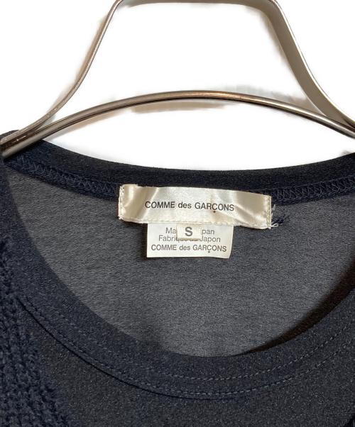 COMME des GARCONS（コムデギャルソン）COMME des GARCONS (コムデギャルソン) ニット切替シースルーカットソー ブラック サイズ:Sの古着・服飾アイテム