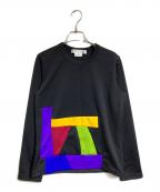 COMME des GARCONS COMME des GARCONSコムデギャルソン コムデギャルソン）の古着「クレイジーパターンポリスウェット」｜ブラック