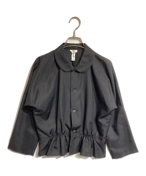 COMME des GARCONS（コムデギャルソン）COMME des GARCONS (コムデギャルソン) シルクウールギャバジン丸襟シャツ ブラック サイズ:Mの古着・服飾アイテム