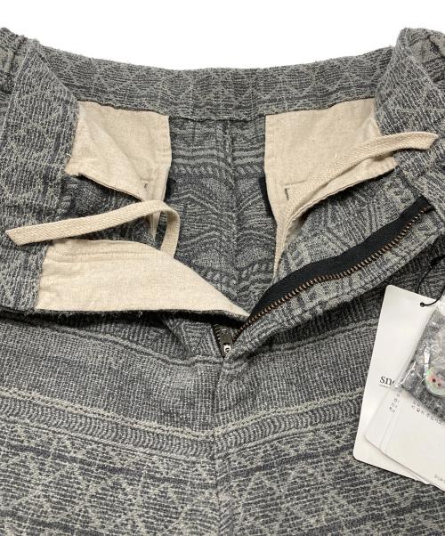 Snow peak（スノーピーク）Snow peak (スノーピーク) Cotton Silk Jacquard Easy Pants グレー サイズ:Mの古着・服飾アイテム