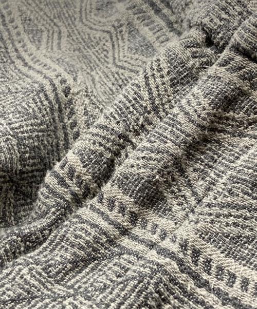 Snow peak（スノーピーク）Snow peak (スノーピーク) Cotton Silk Jacquard Easy Pants グレー サイズ:Mの古着・服飾アイテム