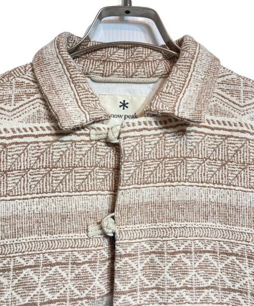Snow peak（スノーピーク）Snow peak (スノーピーク) Cotton Silk Jacquard Coat ベージュ サイズ:Sの古着・服飾アイテム