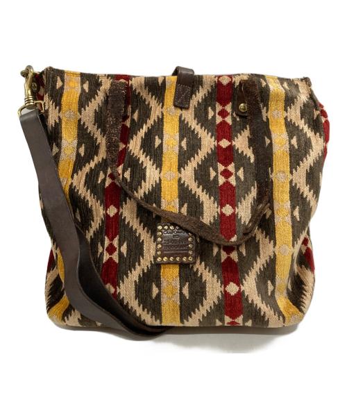 campomaggi（カンポマッジ）CAMPOMAGGI (カンポマッジ) 2WAYショルダーバッグ ブラウンの古着・服飾アイテム