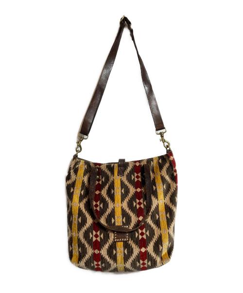 campomaggi（カンポマッジ）CAMPOMAGGI (カンポマッジ) 2WAYショルダーバッグ ブラウンの古着・服飾アイテム