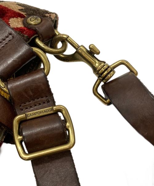 campomaggi（カンポマッジ）CAMPOMAGGI (カンポマッジ) 2WAYショルダーバッグ ブラウンの古着・服飾アイテム