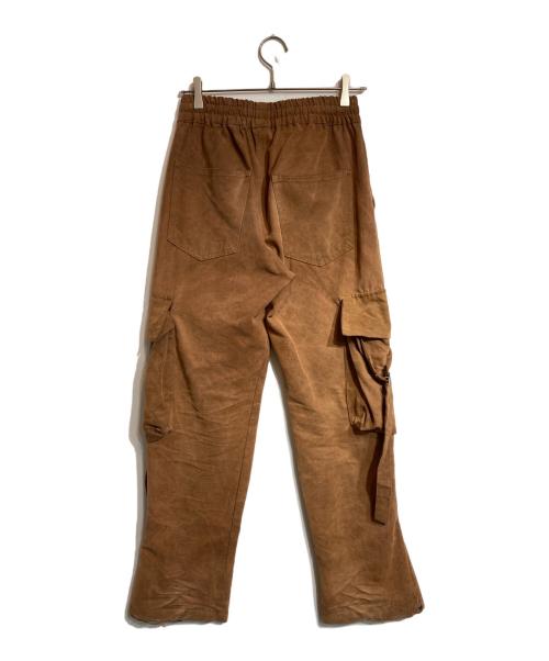 askyurself（アスクユアセルフ）askyurself (アスクユアセルフ) kim duong (キム・ドゥオン) DUONG FLARE CARGO PANTS ブラウン サイズ:Ｓの古着・服飾アイテム