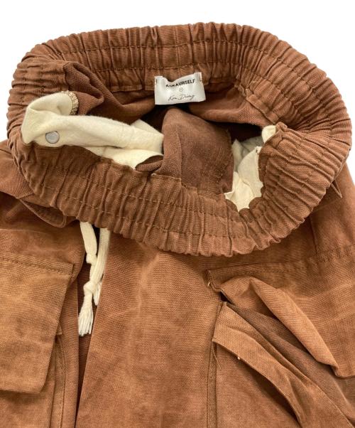 askyurself（アスクユアセルフ）askyurself (アスクユアセルフ) kim duong (キム・ドゥオン) DUONG FLARE CARGO PANTS ブラウン サイズ:Ｓの古着・服飾アイテム