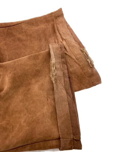 askyurself（アスクユアセルフ）askyurself (アスクユアセルフ) kim duong (キム・ドゥオン) DUONG FLARE CARGO PANTS ブラウン サイズ:Ｓの古着・服飾アイテム