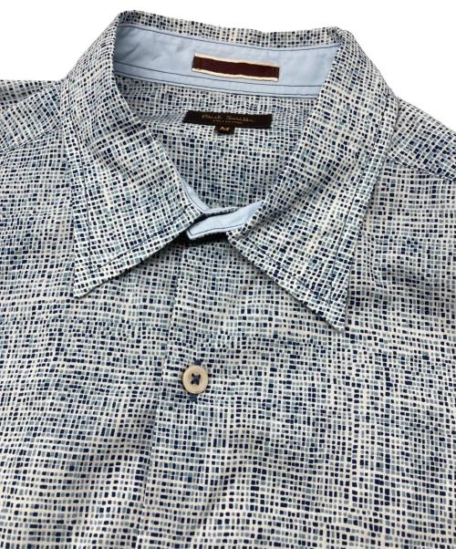 Paul Smith COLLECTION（ポールスミス コレクション）Paul Smith COLLECTION (ポールスミス コレクション) 総柄シャツ ブルー サイズ:Mの古着・服飾アイテム