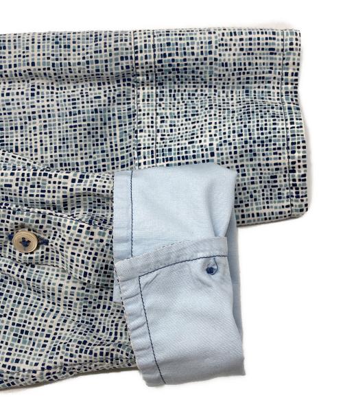 Paul Smith COLLECTION（ポールスミス コレクション）Paul Smith COLLECTION (ポールスミス コレクション) 総柄シャツ ブルー サイズ:Mの古着・服飾アイテム