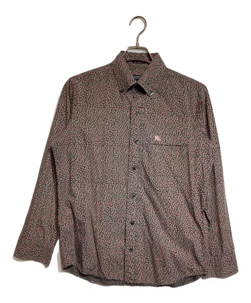 BURBERRY BLACK LABEL（バーバリーブラックレーベル）BURBERRY BLACK LABEL (バーバリーブラックレーベル) 花柄シャツ ピンク サイズ:2の古着・服飾アイテム
