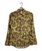 PAUL SMITHポールスミス）の古着「花柄シャツ」｜オリーブ