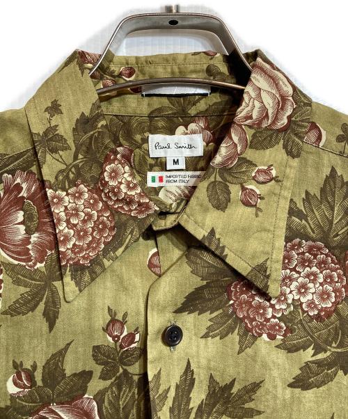 PAUL SMITH（ポールスミス）PAUL SMITH (ポールスミス) 花柄シャツ オリーブ サイズ:Mの古着・服飾アイテム