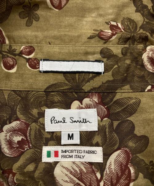 PAUL SMITH（ポールスミス）PAUL SMITH (ポールスミス) 花柄シャツ オリーブ サイズ:Mの古着・服飾アイテム