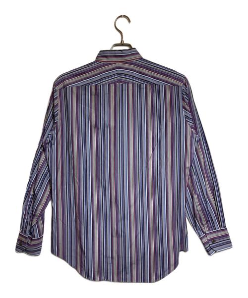 Paul Smith London（ポールスミスロンドン）Paul Smith London (ポールスミスロンドン) ストライプシャツ パープル サイズ:Ｍの古着・服飾アイテム