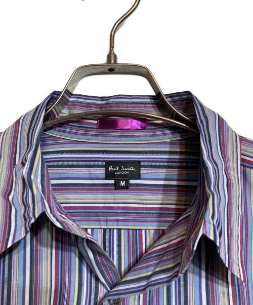 Paul Smith London（ポールスミスロンドン）Paul Smith London (ポールスミスロンドン) ストライプシャツ パープル サイズ:Ｍの古着・服飾アイテム