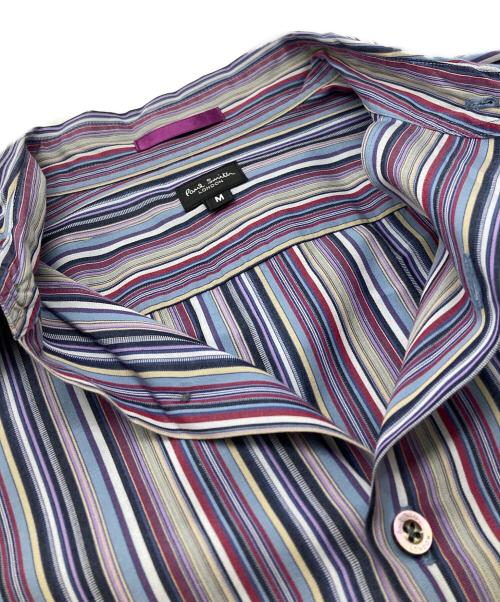 Paul Smith London（ポールスミスロンドン）Paul Smith London (ポールスミスロンドン) ストライプシャツ パープル サイズ:Ｍの古着・服飾アイテム