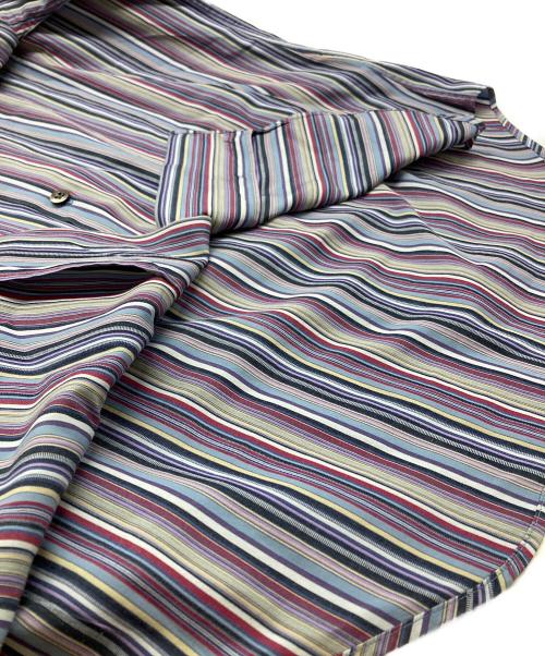 Paul Smith London（ポールスミスロンドン）Paul Smith London (ポールスミスロンドン) ストライプシャツ パープル サイズ:Ｍの古着・服飾アイテム