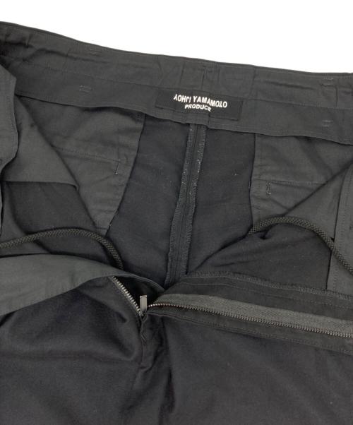 Yohji Yamamoto pour homme（ヨウジヤマモト プールオム）Yohji Yamamoto pour homme (ヨウジヤマモト プールオム) COTTON TWILL PANTS ブラック サイズ:4の古着・服飾アイテム