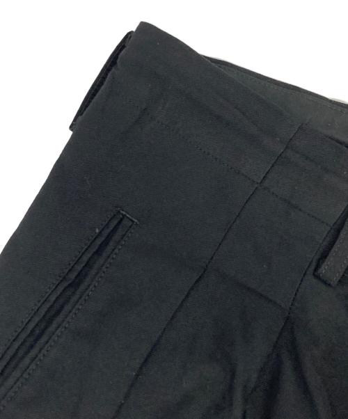 Yohji Yamamoto pour homme（ヨウジヤマモト プールオム）Yohji Yamamoto pour homme (ヨウジヤマモト プールオム) COTTON TWILL PANTS ブラック サイズ:4の古着・服飾アイテム