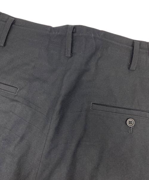 Yohji Yamamoto pour homme（ヨウジヤマモト プールオム）Yohji Yamamoto pour homme (ヨウジヤマモト プールオム) COTTON TWILL PANTS ブラック サイズ:4の古着・服飾アイテム