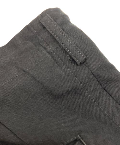 Yohji Yamamoto pour homme（ヨウジヤマモト プールオム）Yohji Yamamoto pour homme (ヨウジヤマモト プールオム) COTTON TWILL PANTS ブラック サイズ:4の古着・服飾アイテム